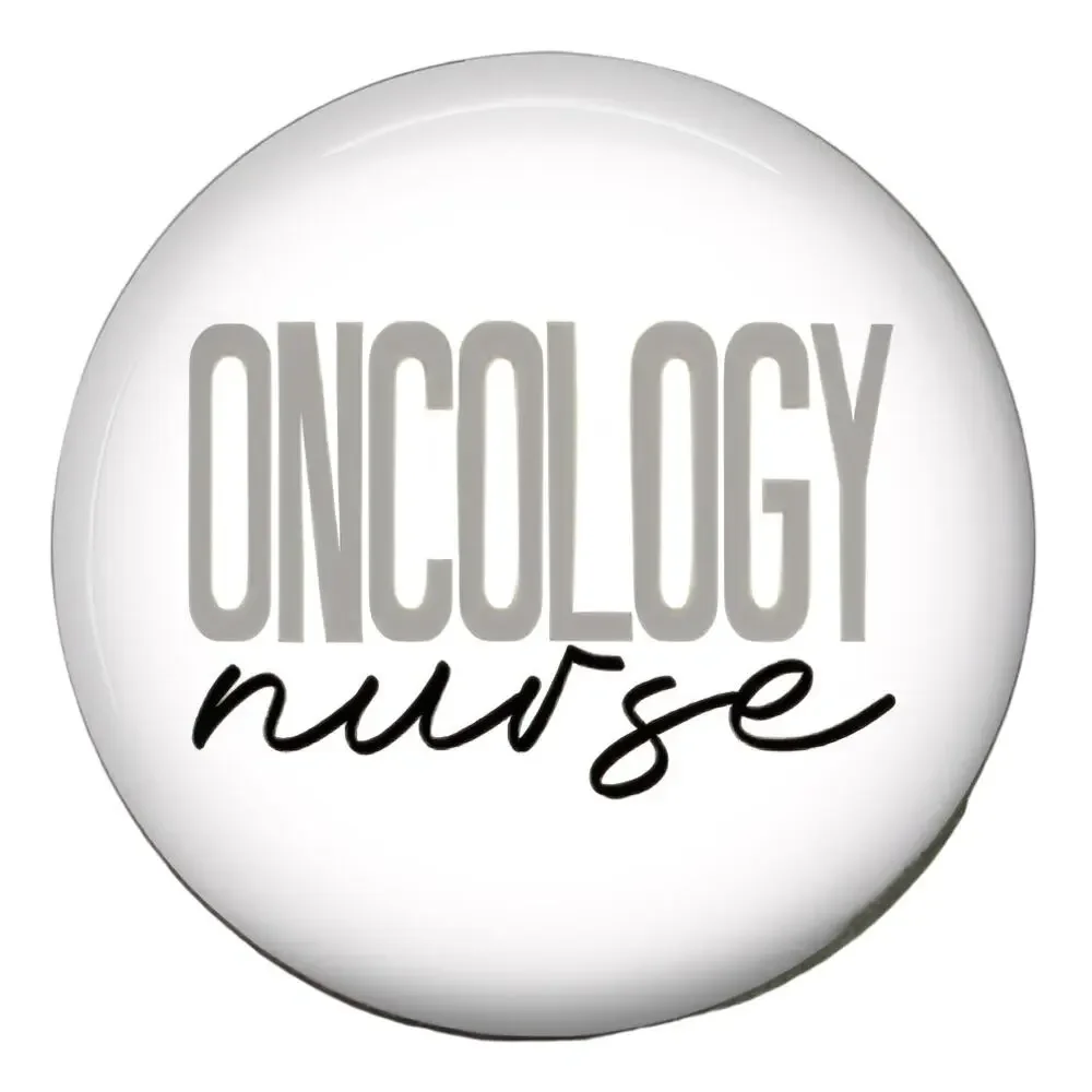 Oncology Nurse Badge Reel & Topper Cancer Care RN Healthcare Worker Gift